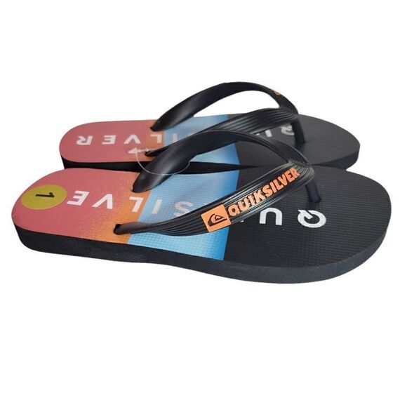Quiksilver Kids Flip Flops Boys Java Everyday Sunset (Size 1) - Picture 3 of 9